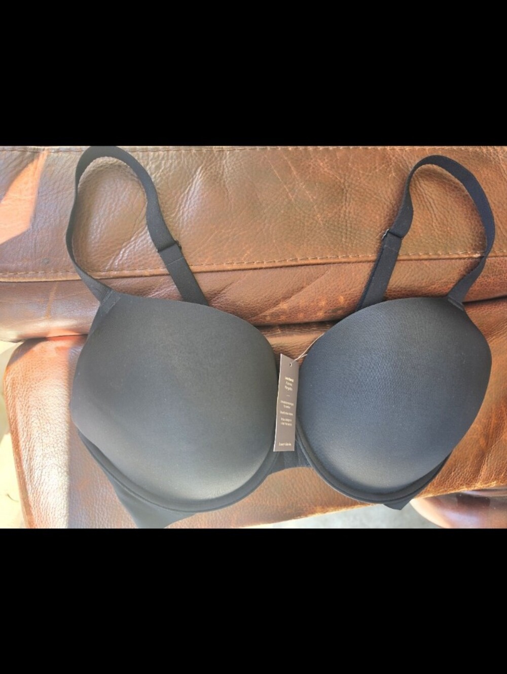Auden Women's Lux Stretch Push Up Plunge Bra - Black 38DD